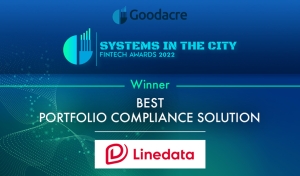 Award Banner- Best Portfolio Compliance Solution